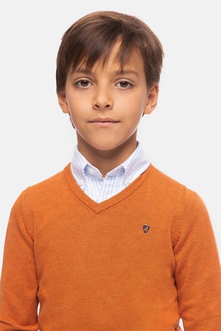 Pull - Bleu et orange