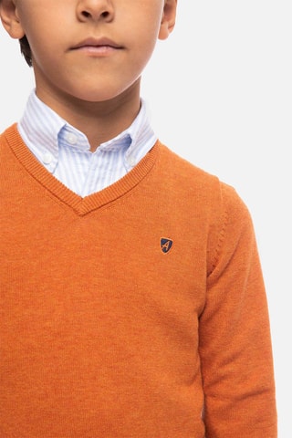 Pull - Bleu et orange