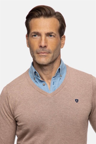 Pull - Bleu et marron