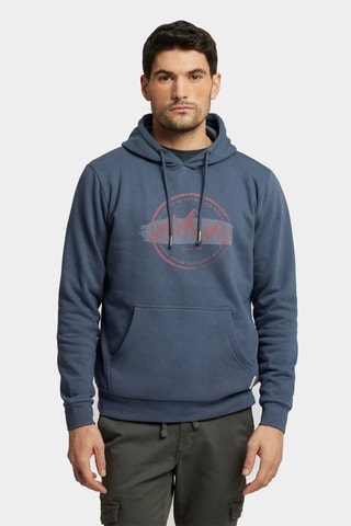 Sweat à capuche - Bleu et orange