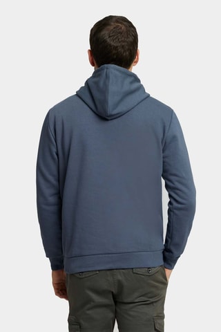 Sweat à capuche - Bleu et orange