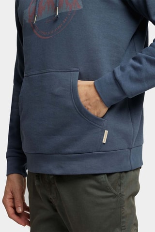 Sweat à capuche - Bleu et orange