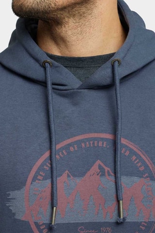 Sweat à capuche - Bleu et orange
