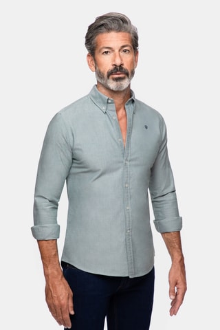 Chemise regular - Vert foncé