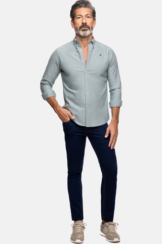 Chemise regular - Vert foncé