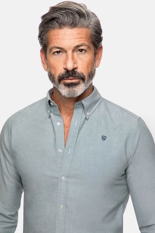 Chemise regular - Vert foncé
