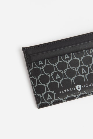 Porte-cartes et porte-clés en cuir - Noir