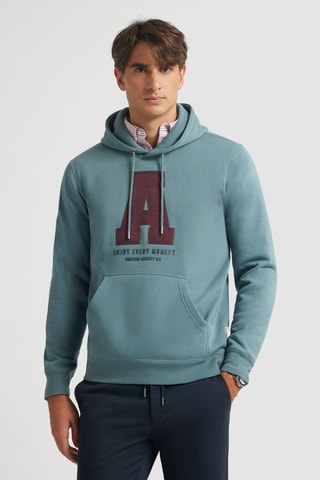 Sweat à capuche - Bleu