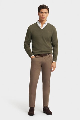 Pantalon slim - Vert