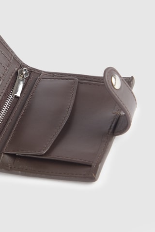 Porte-feuille en cuir - Bleu marine