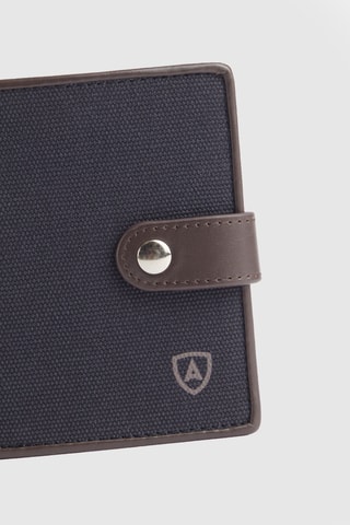 Porte-feuille en cuir - Bleu marine