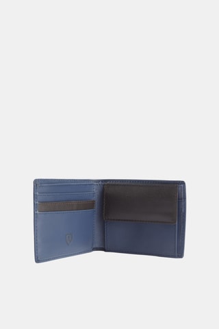 Portefeuille en cuir - Bleu marine
