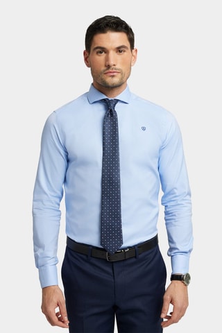 Chemise slim - Bleu
