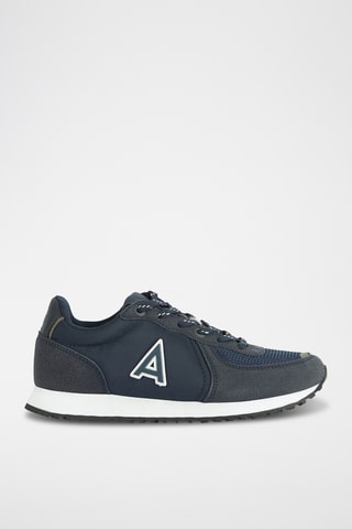 Baskets en nubuck - Bleu marine