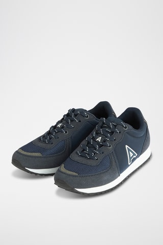 Baskets en nubuck - Bleu marine