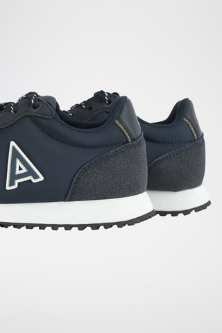 Baskets en nubuck - Bleu marine