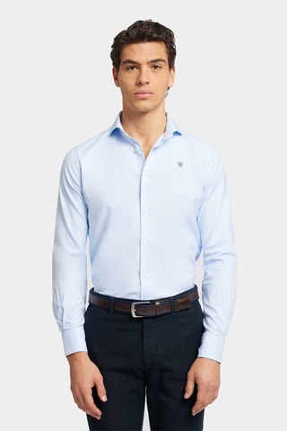 Chemise slim - Bleu