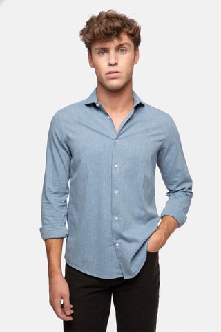 Chemise regular - Bleu