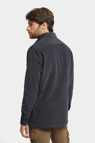 Surchemise en velours - Gris