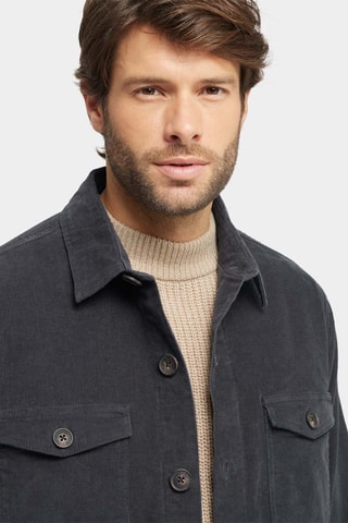Surchemise en velours - Gris