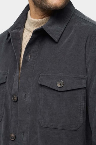 Surchemise en velours - Gris