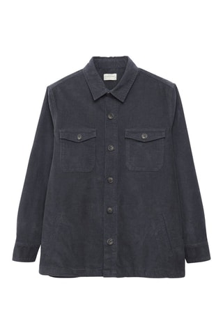 Surchemise en velours - Gris