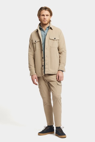 Surchemise en velours - Beige