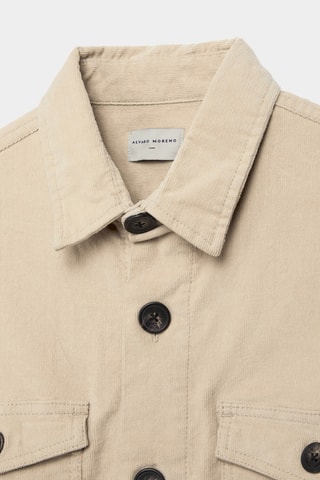 Surchemise en velours - Beige