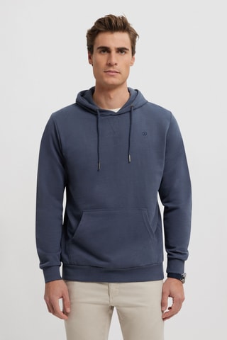 Sweat à capuche - Bleu marine