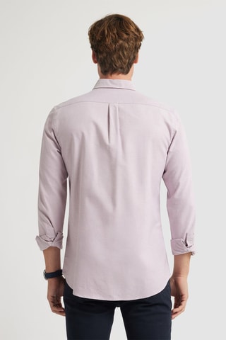 Chemise regular en coton biologique - Rose