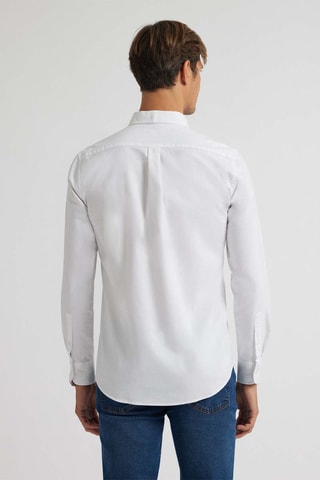 Chemise regular en coton biologique - Blanc