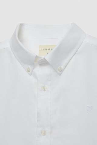 Chemise regular en coton biologique - Blanc