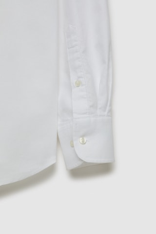 Chemise regular en coton biologique - Blanc