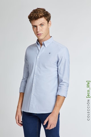 Chemise regular - Bleu