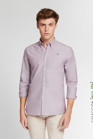 Chemise regular - Rose foncé