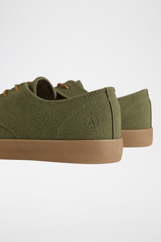 Baskets en nubuck - Vert