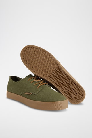 Baskets en nubuck - Vert