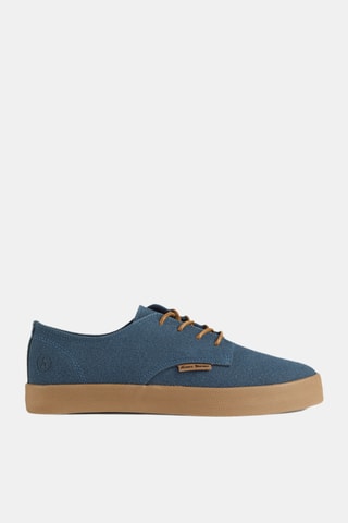 Baskets en nubuck - Bleu