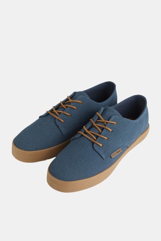Baskets en nubuck - Bleu