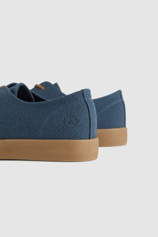 Baskets en nubuck - Bleu