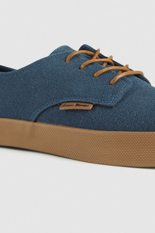 Baskets en nubuck - Bleu
