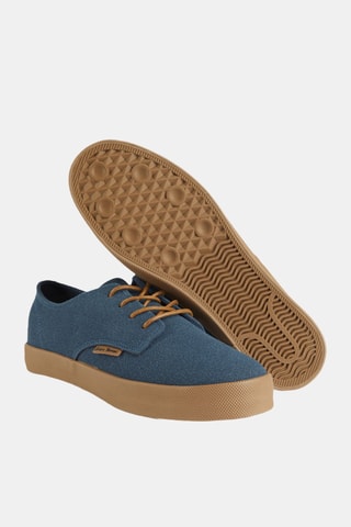 Baskets en nubuck - Bleu