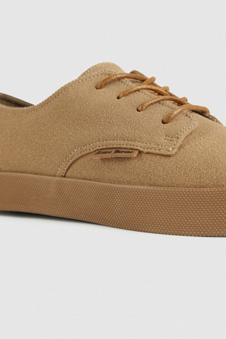 Baskets en nubuck - Kaki