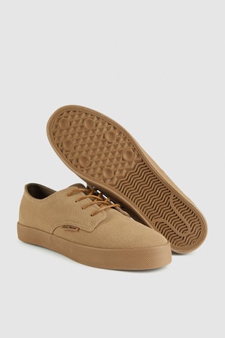 Baskets en nubuck - Kaki