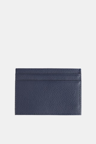 Porte-cartes et porte-clés en cuir - Bleu marine