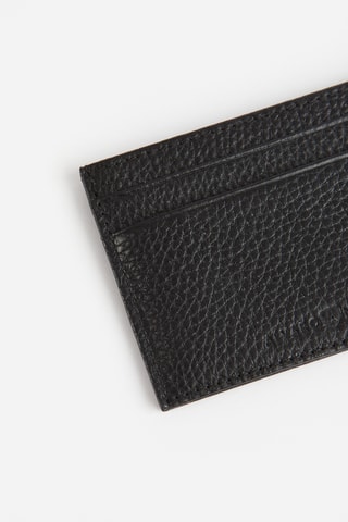 Porte-cartes et porte-clés en cuir - Noir