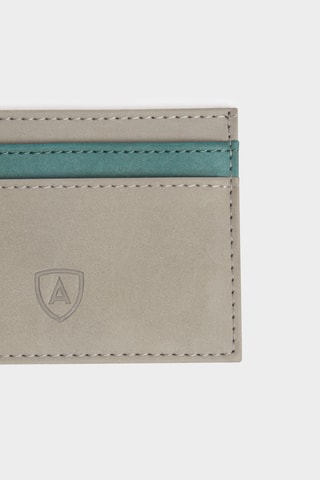 Porte-cartes et porte-clés en cuir - Taupe