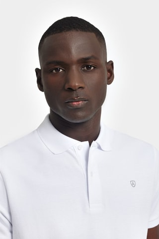 Polo regular - Blanc