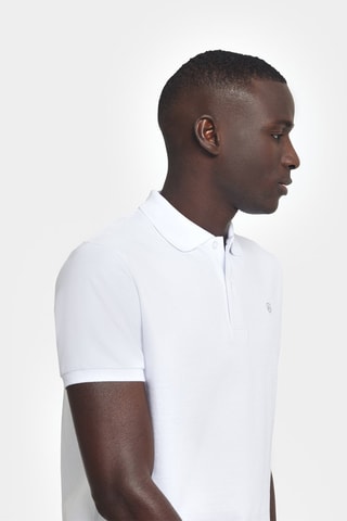 Polo regular - Blanc
