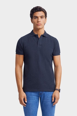 Polo regular - Bleu marine